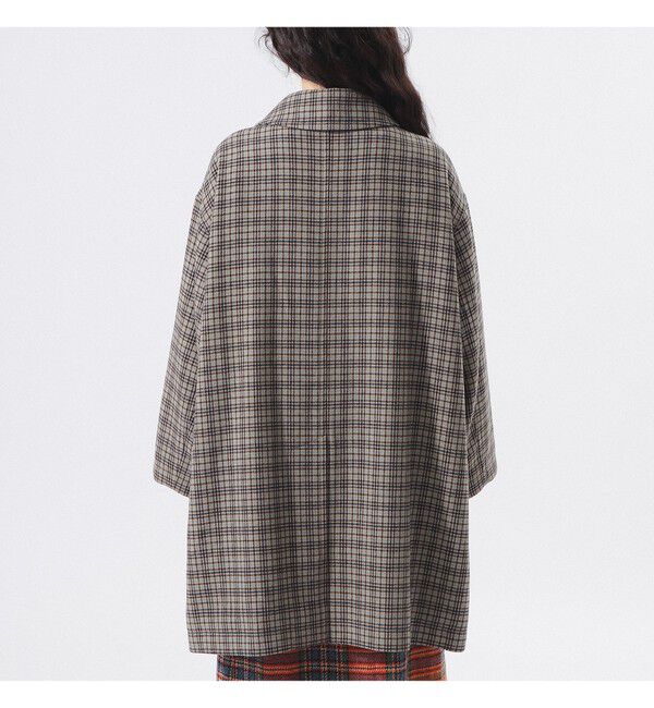 BEAMSBOY「ガンクラブ チェック コート」|ダッフルコート|