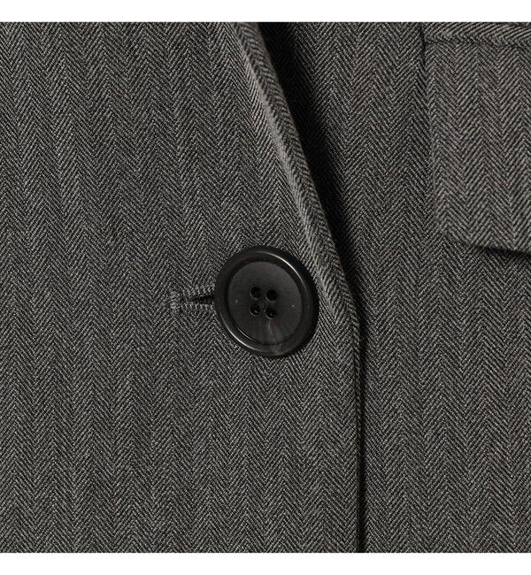 Ray BEAMS 「ヘリンボーン 4ボタン ダブルブレスト ジレ」|ベスト・ジレ|