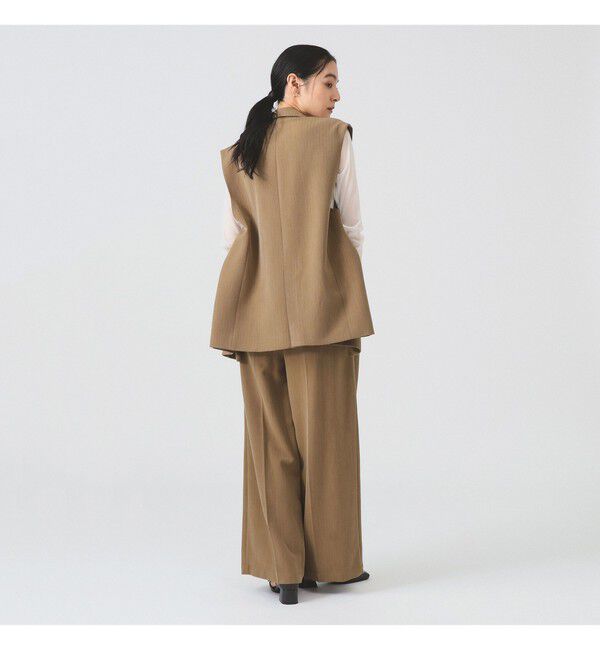 Ray BEAMS 「ヘリンボーン 4ボタン ダブルブレスト ジレ」|ベスト・ジレ|