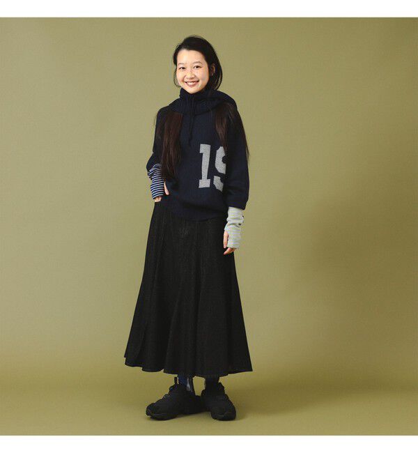 BEAMSBOY「デニム フレア スカート」|スカート|