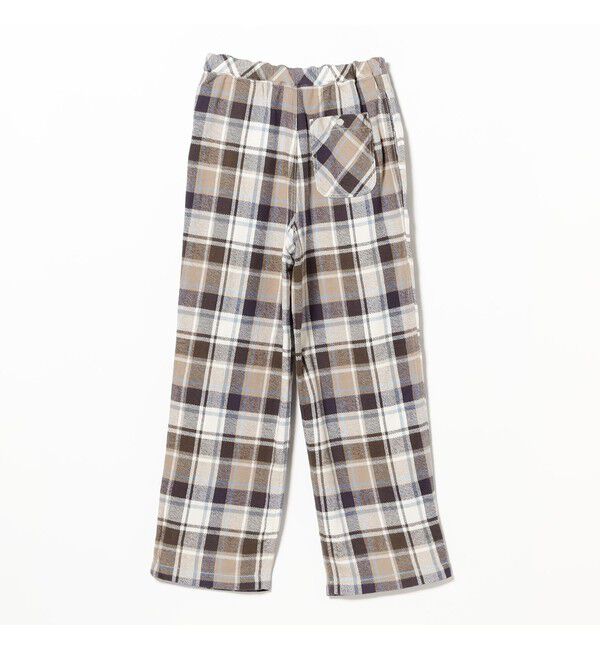 BEAMSBOY「ワーク チェック イージーパンツ」|チノ|