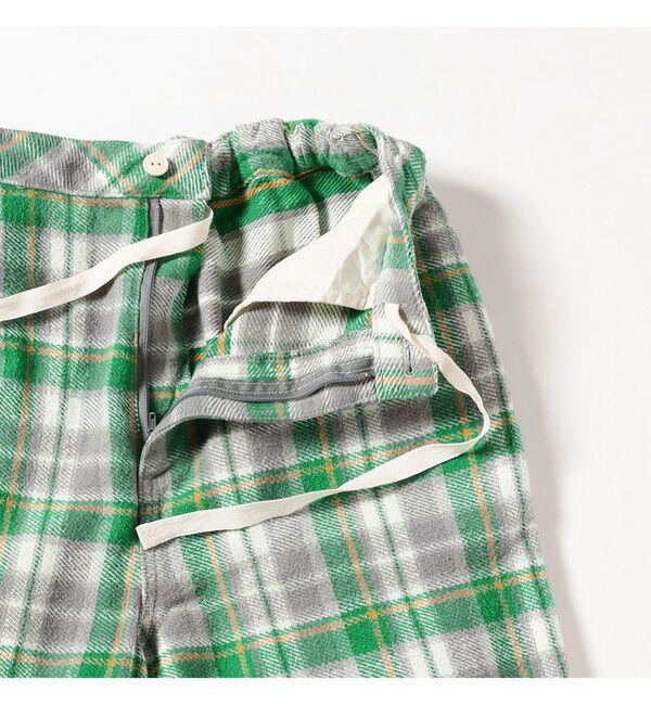 BEAMSBOY「ワーク チェック イージーパンツ」|チノ|