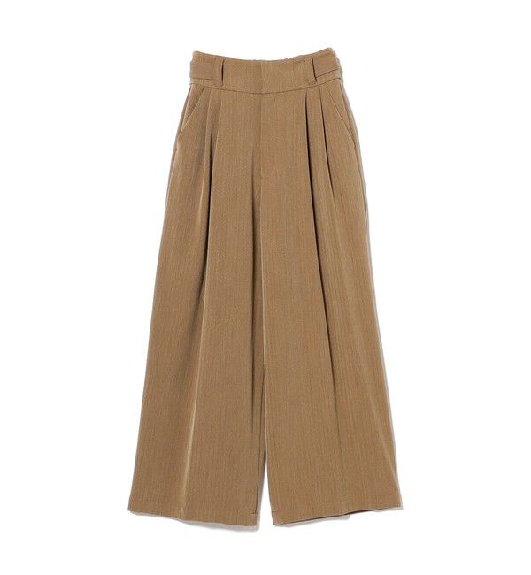 Ray BEAMS 「ヘリンボーン ハイウエスト ワイド パンツ」|チノ|