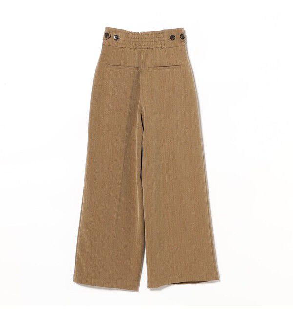Ray BEAMS 「ヘリンボーン ハイウエスト ワイド パンツ」|チノ|