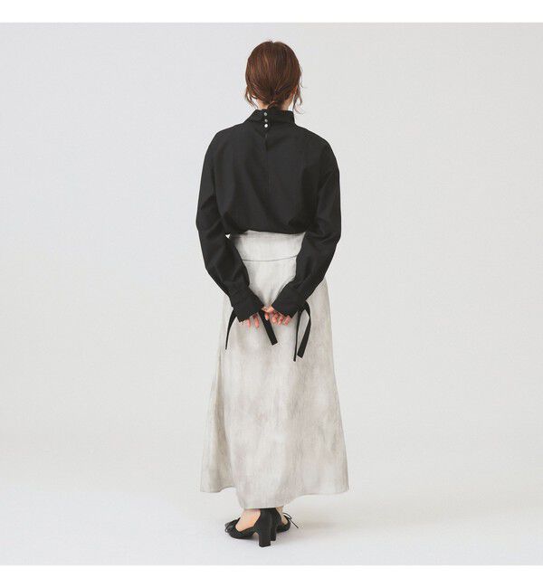 Ray BEAMS 「RBS / ベルトカフス ハイネック ブラウス」|シャツ・ブラウス|