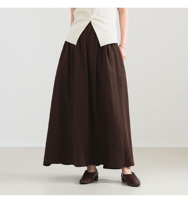 Demi-Luxe BEAMS 「ポプリン ギャザースカート」|スカート|