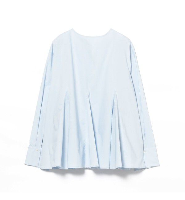 Ray BEAMS 「キーネック フレア ブラウス」|シャツ・ブラウス|