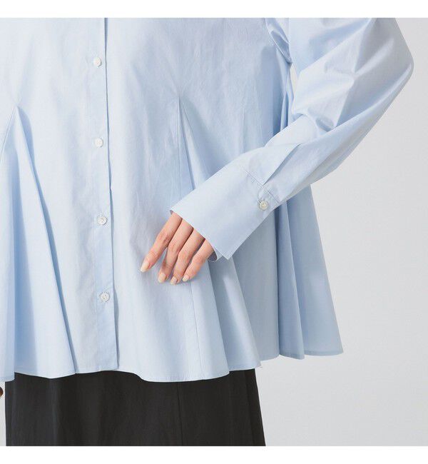 Ray BEAMS 「キーネック フレア ブラウス」|シャツ・ブラウス|