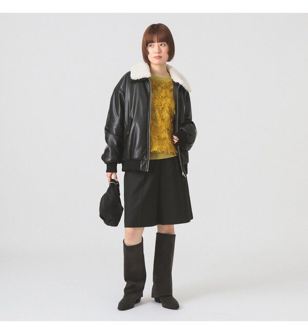 Ray BEAMS 「フェイクレザー ナカワタボマー ブルゾン」|ブルゾン・スタジャン|