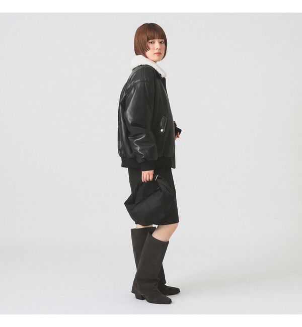 Ray BEAMS 「フェイクレザー ナカワタボマー ブルゾン」|ブルゾン・スタジャン|