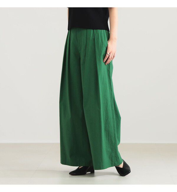 Demi-Luxe BEAMS 「AK+1 / コットン ワイドパンツ」|チノ|