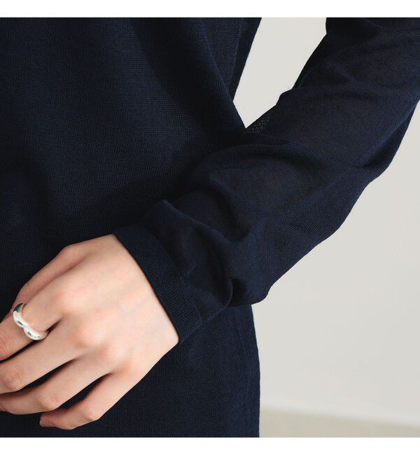 Demi-Luxe BEAMS 「AK+1 / シアースリーブ クルーネックニット」|ニット・セーター|