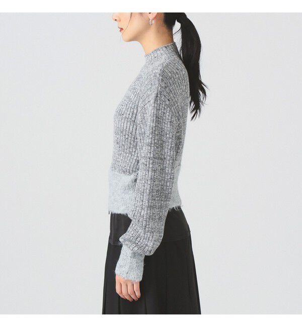 Ray BEAMS 「メランジ リブ ハイネック ニット」|ニット・セーター|