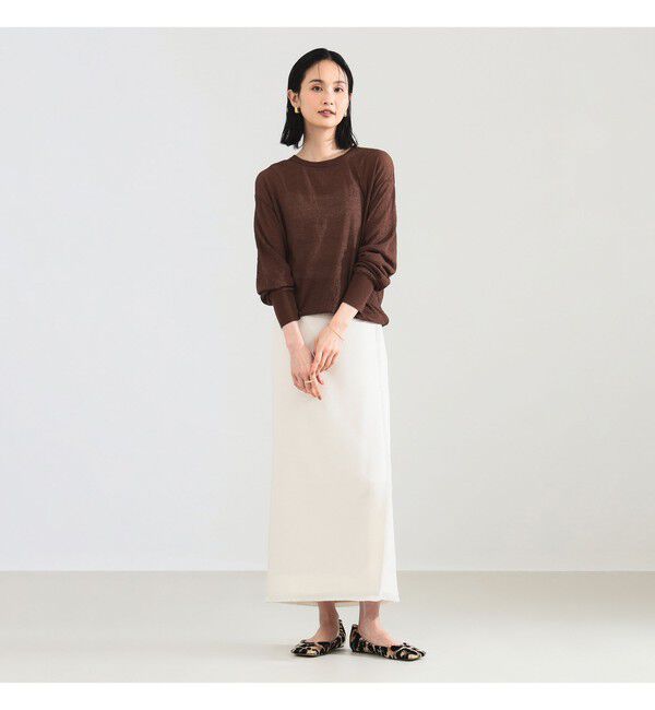 Demi-Luxe BEAMS 「コットン ナイロン デニット プルオーバー」|ニット・セーター|