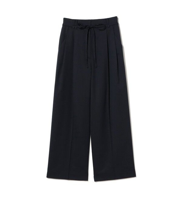 Demi-Luxe BEAMS 「ポリエステル ウール 2ループ ワイドパンツ」|チノ|