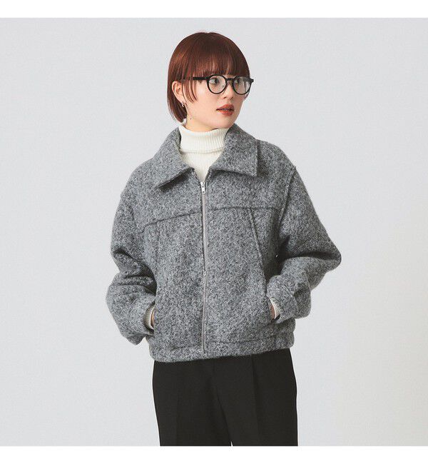 Ray BEAMS 「ループ シャギー ジップ ブルゾン」|ブルゾン・スタジャン|