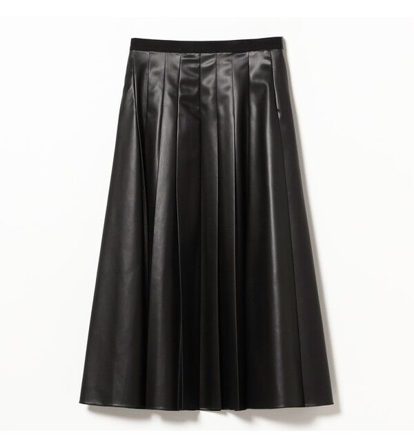 Demi-Luxe BEAMS 「フェイクレザー プリーツスカート」|スカート|