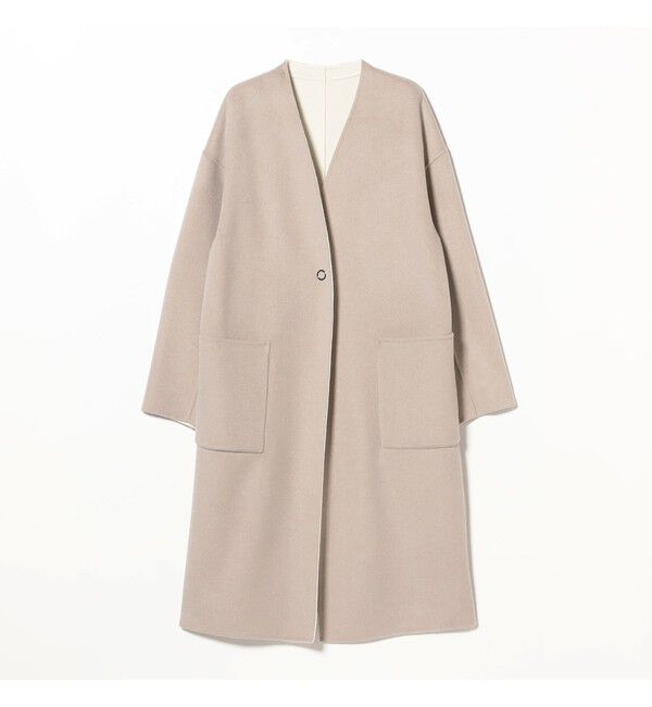 Demi-Luxe BEAMS 「リバー Vネック ロングコート」|ダッフルコート|