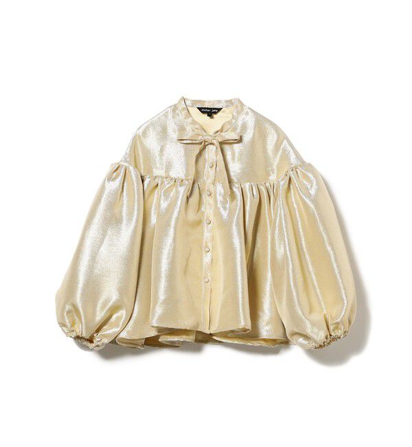 Ray BEAMS 「sister Jane / Shimmy Bow Blouse」|シャツ・ブラウス|GOLD