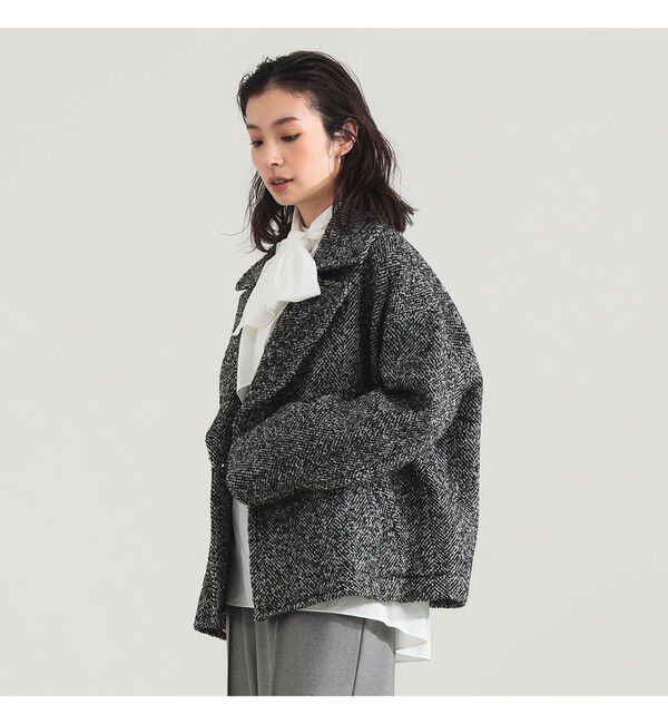 Demi-Luxe BEAMS 「ループツイード ピーコート」|ダッフルコート|