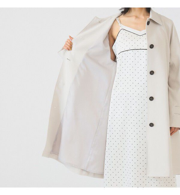 Ray BEAMS 「ダブルクロス ステンカラー コート」|ステンカラーコート|