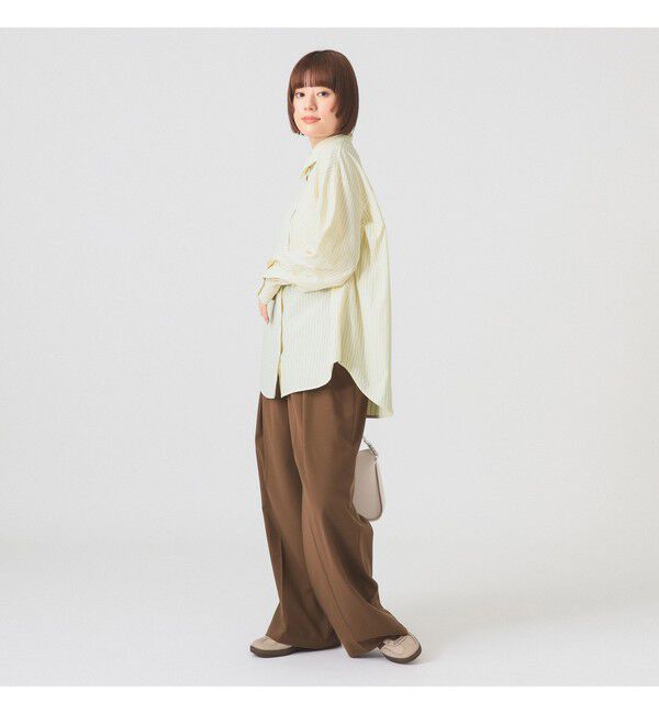 Ray BEAMS 「ストライプ ビッグ シャツ」|シャツ・ブラウス|
