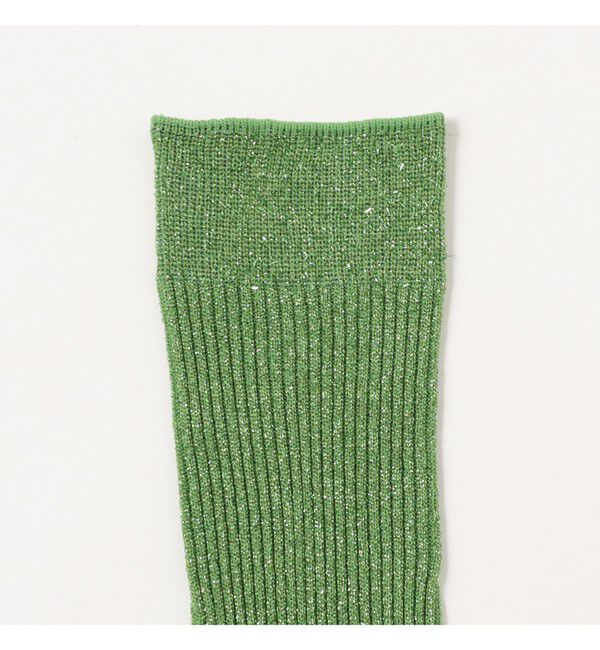 Ray BEAMS 「グリッター リブ ソックス」|ソックス|