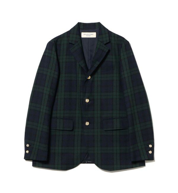 BEAMSBOY「ティーダブ スリー ボタン ブレザー」|テーラードジャケット|BLACK_WATCH