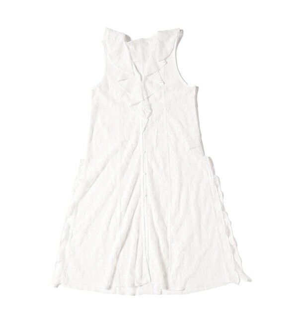 Ray BEAMS 「ラッフルカラー レース ワンピース」|ワンピース|