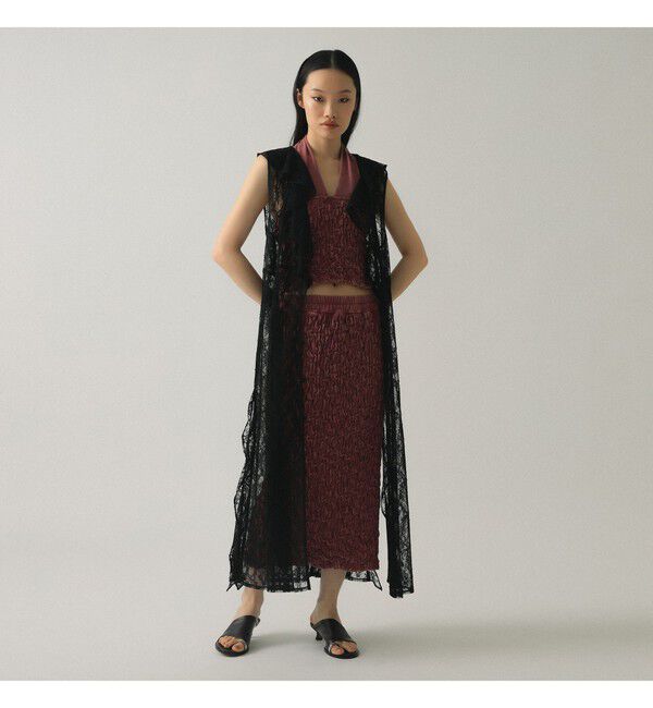 Ray BEAMS 「ラッフルカラー レース ワンピース」|ワンピース|