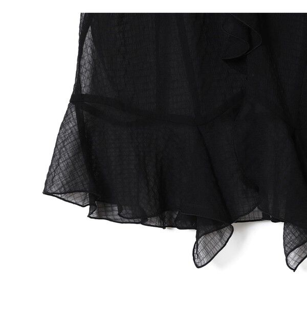 Ray BEAMS 「ラッフルカラー ノースリーブ ブラウス」|シャツ・ブラウス|