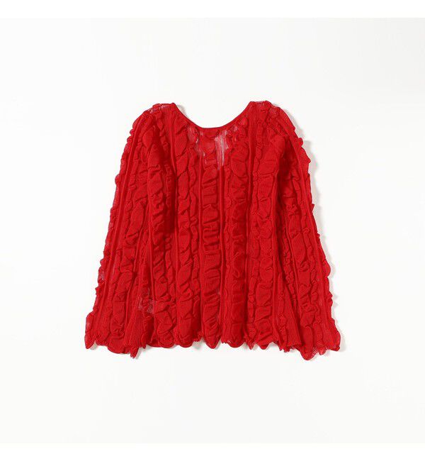 Ray BEAMS 「メッシュ ストライプ カーディガン」|カーディガン|