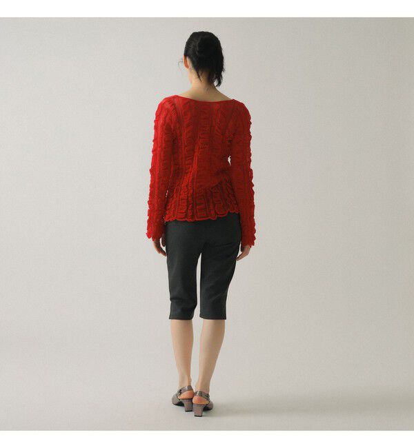 Ray BEAMS 「メッシュ ストライプ カーディガン」|カーディガン|