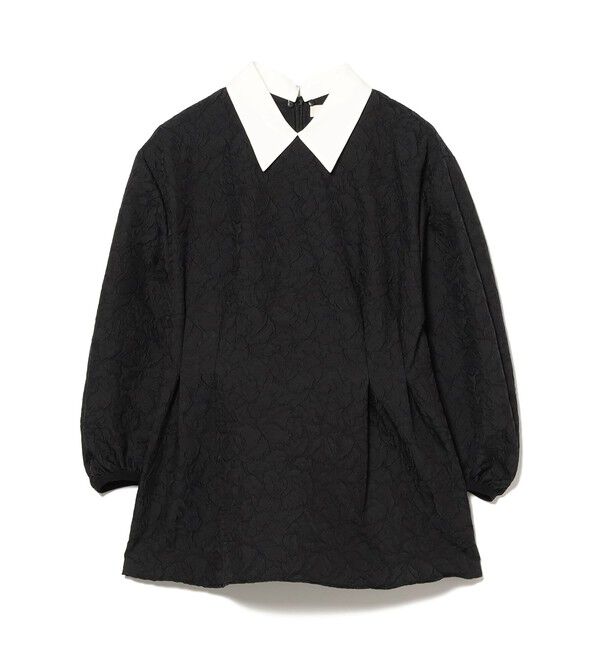 Demi-Luxe BEAMS 「フクレ織り アタッチドカラー ブラウス＊」|シャツ・ブラウス|