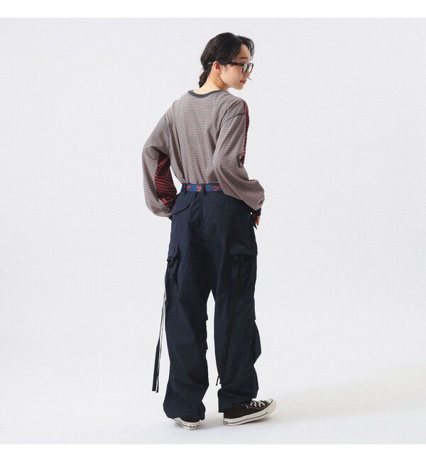 BEAMSBOY「ナイロン ポプリン ミリタリー パンツ」|チノ|
