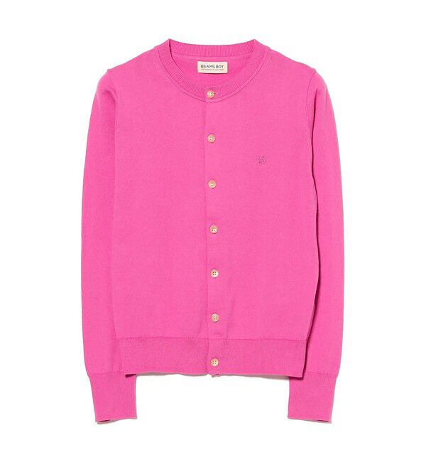 BEAMSBOY「14ゲージ クルーネック カーディガン」|ニット・セーター|