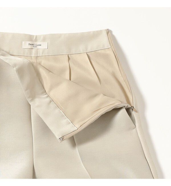 Demi-Luxe BEAMS 「ワイド シルエット パンツ」|チノ|