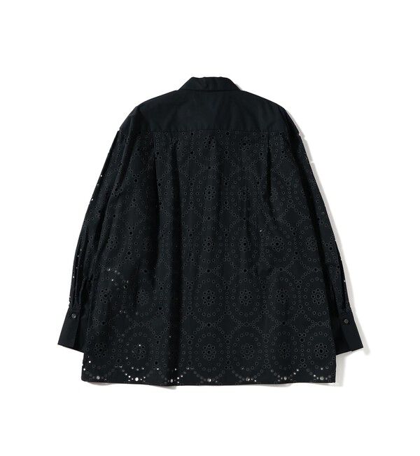 Demi-Luxe BEAMS 「アイレット パターン オーバーシャツ」|シャツ・ブラウス|