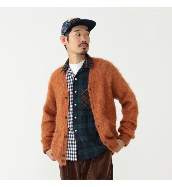 BEAMS PLUS「ストレッチ モヘヤ カーディガン」|ニット・セーター|