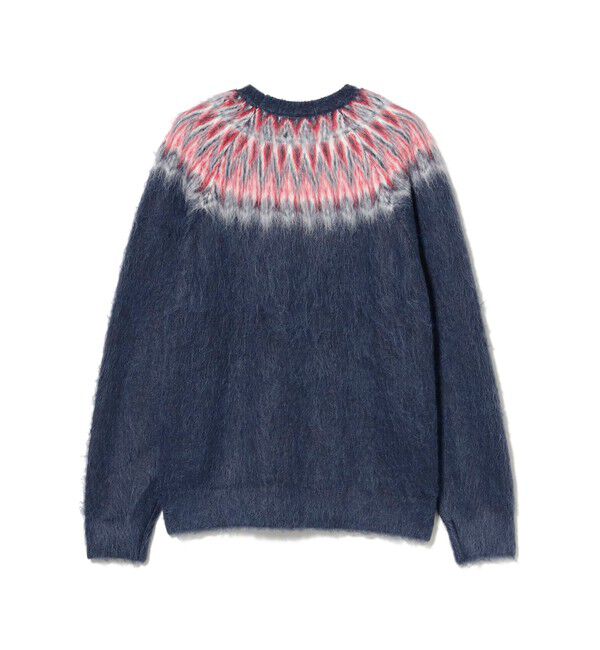 BEAMS「リラックスフィット 5ゲージ ノルディック シャギー ニット」|ニット・セーター|