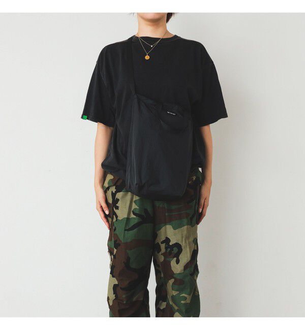 BEAMS「リップストップ ディープ トートバッグ M」|ポーチ|BLACK