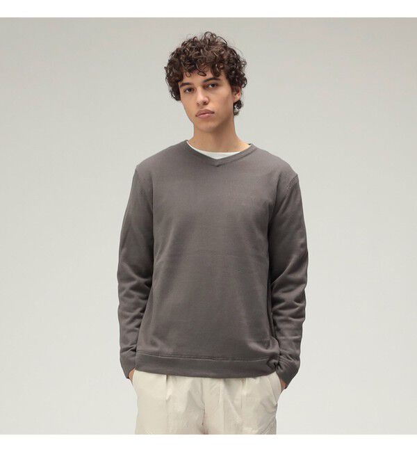 BEAMS PLUS「【別注】dip / 2Layer V Neck Knit」|ニット・セーター|