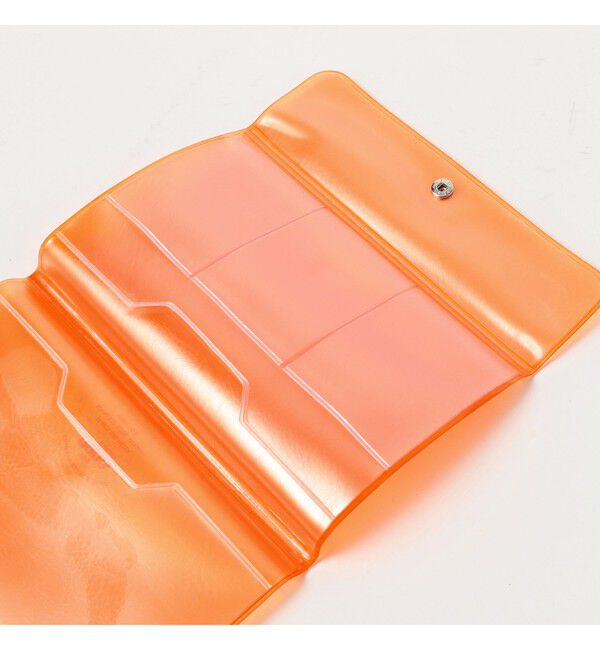 BEAMS「【別注】nahe(R) / トラベル オーガナイザー クリア オレンジ」|ステーショナリー|