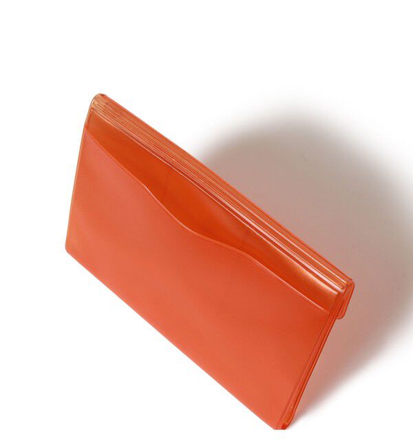 BEAMS「【別注】nahe(R) / トラベル オーガナイザー クリア オレンジ」|ステーショナリー|