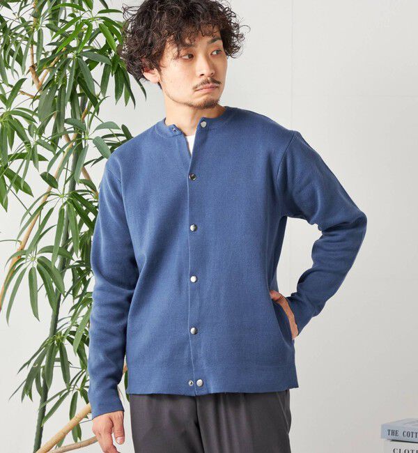 SHIPS any「SHIPS any: 〈手洗い可能〉 ミラノリブ クルーネック カーディガン 24SS◇」|カーディガン|