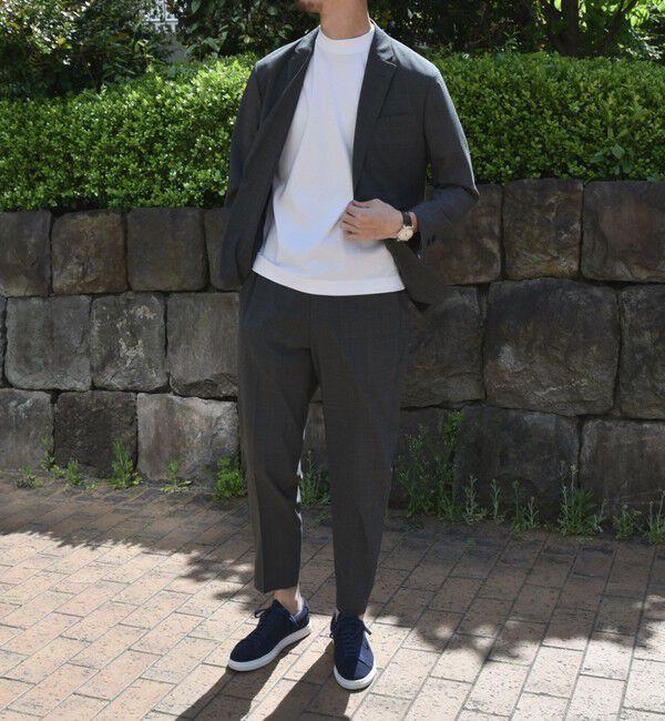 SHIPS「SHIPS: クルーネック ハイゲージ ダンボールニットTシャツ ライト」|Tシャツ・カットソー|