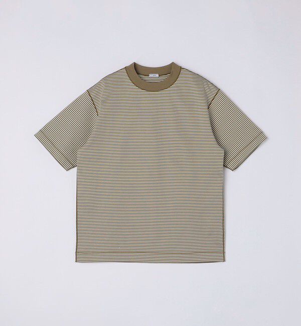 SHIPS「SHIPS: クルーネック ハイゲージ ダンボールニットTシャツ ライト」|Tシャツ・カットソー|ダークブラウン