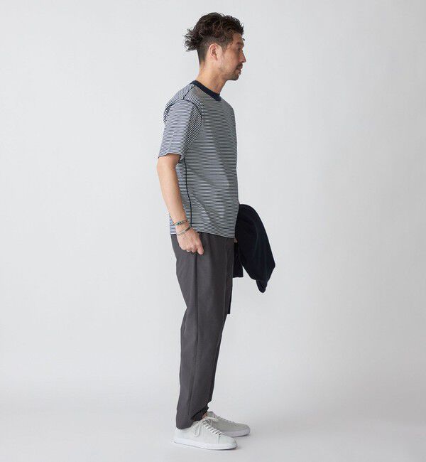 SHIPS「SHIPS: クルーネック ハイゲージ ダンボールニットTシャツ ライト」|Tシャツ・カットソー|