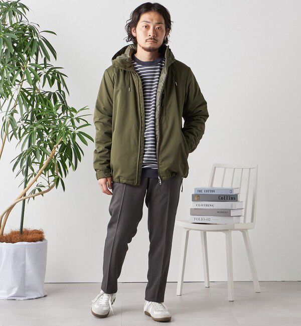 SHIPS any「SHIPS any:  ユーティリティー ZIPポケット 中綿マウンテンパーカー 24FW◇」|ブルゾン・スタジャン|