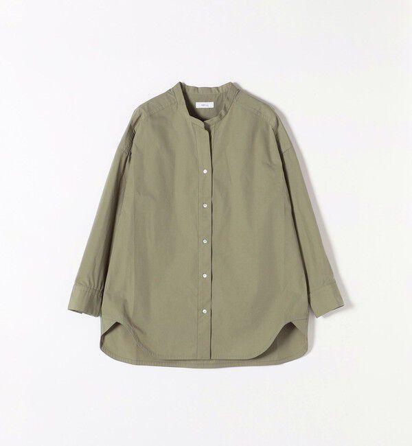 SHIPS any「SHIPS any:〈洗濯機可能〉REPREVE バンド カラー シャツ」|シャツ・ブラウス|